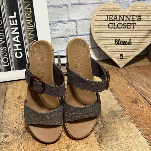 Skechers Brystol Vegan Adjustable Heeled Sandals chocolate size 11 - Picture 4 of 7